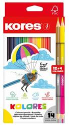 Kores Kolores Színes ceruza készlet háromszögletű 12+2 különböző szín IK93611 (IK93611)