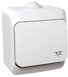 CORINT Schneider Electric CEDAR PLUS N101 L fehér IP44 nyomókapcsoló, műanyag, 66x79x48mm (SCH-WDE000513)