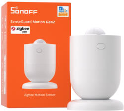 SONOFF senzor de miscare inteligent sonoff snzb-03p gen2 - protocol zigbee 3.0, sensibilitate & timp de detectie reglabil, autonomi (6979033600638)