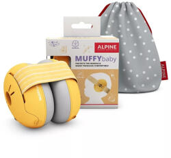 Alpine Muffy Baby Hallásvédelem csecsemőknek - sárga