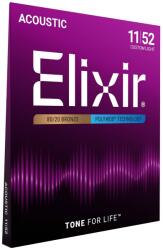 Elixir 11025 Polyweb 80/20 Bronze 11-52 Custom Light (EL-11025)