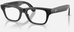 Ray-Ban Meta Blayzer Optics Universal Fit - Shiny Transparent Black - Demo Lens (RW7001 8526 50) - pcone