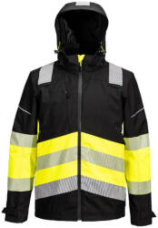  PW3 Hi-Vis Class 1 Extreme lélegző esőkabát PW_PW368YBRM Sárga/Fekete - M méret