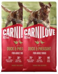 CARNILOVE Active Dog Duck and Pheasant Adult 2x12 kg kacsa és fácán, felnőtt kutyák számára