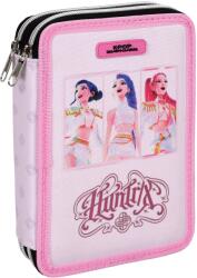 GIM Penar cu rechizite GIM K-Pop Demon Hunters - Huntrix Pink, 2 fermoare (364-01100) Penar