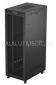 Lanberg FF01-8247-23BL 19" 47U SZÉL: 800mm MÉLY: 1200mm MAG: 2343mm lapraszerelt LCD hálós fémajtós fekete szerver szekrény (FF01-8247-23BL) (FF01-8247-23BL)