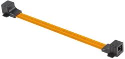 Lanberg Cablu panglica Ethernet cat 5e, plat si ultrasubtire 0.2 mm, Lanberg 42712, de extensie pe sub ferestre, 2 x RJ45 mama, 23 cm, flexibil (ADS-RJ45-RJ45-300)