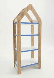  Hanah Home Multi Purpose Shelf Blue Walnut White Artmtkslhf4 - Blue