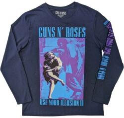 Guns N' Roses Get In The Ring Tour '91-'92 (Back & Sleeve Print) Navy Blue L Ing (GNRLST149MN03)