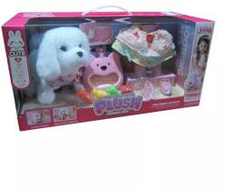 Man Yuk Toys Căţeluş de pluş interactiv de plimbat, cu accesorii (MC 1142)