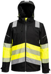  PW3 Hi-Vis Class 1 Extreme lélegző esőkabát PW_PW368YBRS Sárga/Fekete - S méret
