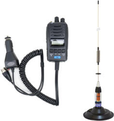 TTi TCB-H100 CB rádióállomás 12V/24V, Roger Beep és PNI ML70 CB antenna mellékelt mágnessel csomag