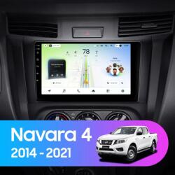  Autó navigáció Teyes CC4L DTS Nissan Navara 4 D23 2014-2021 6+64GB 9" QLED Qualcomm 2Ghz, Android 4G Bluetooth 5.1 DSP - A verzió