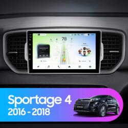  Autós navigáció Teyes CC4L DTS Kia Sportage 4 2016-2018 6+64GB 9" QLED Qualcomm 2Ghz, Android 4G Bluetooth 5.1 DSP - B változat