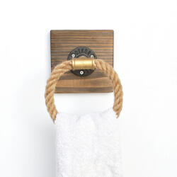Hanah Home Pipe Hook Walnut Boruraf183