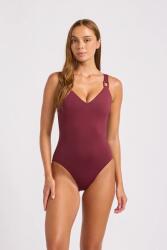 Seafolly egyrészes fürdőruha női DD - burgundia L