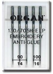 Organ Ace broderie anti-glue finete 90-10 - 5 buc Organ Needles Embroidery Anti-Glue (55117000) - cusutsibrodat