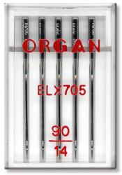 Organ Ace surfilat finete 90 - 5 buc Organ Needles Overlock ELx705 (55486090) - cusutsibrodat