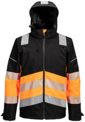  PW3 Hi-Vis Class 1 Extreme lélegző esőkabát PW_PW368OBRXXL Narancs/Fekete - XXL méret