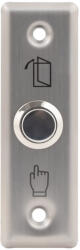  SILIN PBK-811A Kis méretű, lapos nyomógomb, keskeny INOX pajzzsal (PBK-811A)