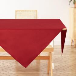 AooHome mosható asztali terítő, piros, 120x120 cm, lenvászon hatású, vízlepergető poliészter, lótuszeffekttel, karcolásálló, nappaliba, étke