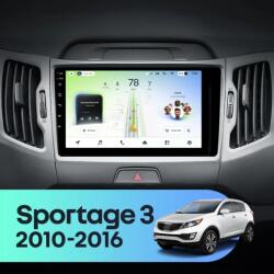  Autó navigáció Teyes CC4L DTS Kia Sportage 3 2010-2016 6+64GB 9" QLED Qualcomm 2Ghz, Android 4G Bluetooth 5.1 DSP - A változat