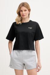 Lacoste női pamut crop top - fekete 42