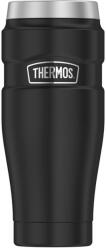 Thermos Stainless King Termosz Bögre Rozsdamentes Acél Matt Fekete 470 ml, Kávés Pohár, 7 ó Meleg / 18 ó Hideg, Mosogatógépben Mosható, Telj