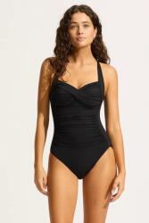 Seafolly egyrészes fürdőruha női Twist Halter - fekete XS