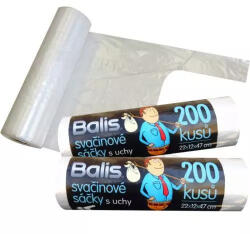  Sapler uzsonnászsák 200 db-os fogantyúval, tekercses, 5 kg-os