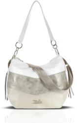 ZELLIA Női Válltáska 26058 Fehér-Beige-Arany (ZLK-26058-21008771)