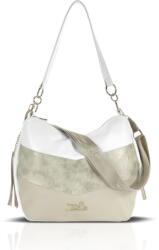 ZELLIA Női Válltáska 26058 Fehér-Arany-Beige (ZLK-26058-58162361)