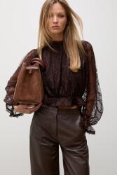 ANSWEAR női csipke blúz - barna S