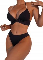 Női Fürdőruha Kétrészes Push-up Jelmez Bikini Női Fekete L (B0C142X6QD)