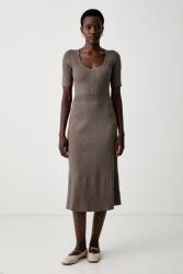Calvin Klein viszkóz ruha - barna XS