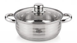  Happy Cooking Rozsdamentes Lábas Üvegfedővel 3, 4 L (RS-1227-22) (RS-1227-22)