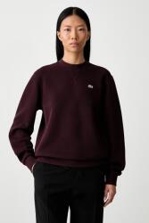 Lacoste melegítőfelső női pamuttal - burgundia 38