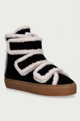 Inuikii Shearling Velcro High sportcipő női velúr - fekete Női 39
