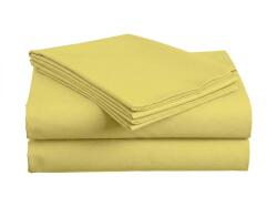 Cearsaf din bumbac LUX galben 140x240 cm