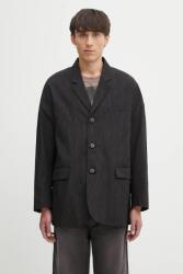 Visvim gyapjú kabát hammons jkt santome - fekete XL