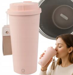 VERK GROUP Önkeverő Bögre 350ml Acél Termosz Hideg És Meleg Usb Póráz (07383_R)