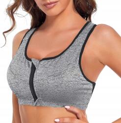 Shekini Sportmelltartó Cipzárral Fitness Jóga Edzőterem Szürke 3XL (B07JJDFVT8)