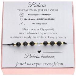 ArtWings Nagymama Napi Ajándék Talizmán karkötő A Boldogság És Egészség Nagymamájának (turmalin 2)