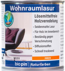 biopin beltéri lazúr aqua fehér 0, 75 l (21510)
