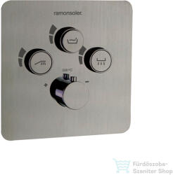 Ramon Soler RS SMART termosztátos falsík alatti kád/zuhany csaptelep, szálcsiszolt nikkel 85D308101 (85D308101)