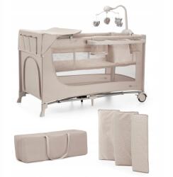 KinderKraft Utazóágy 3az1ben Joy 2 Kinderkraft bézs 129×73×76, 5 cm, összecsukható (KLJOY02BEG000AC)