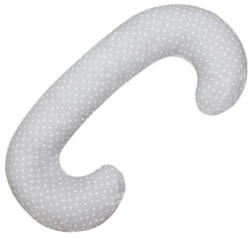 Scamp C alakú kismama párna-LittleHeartWhiteGray