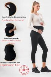  Női Leggings Fekete, Topperáló Hatással A Terhességre 3XL 5HA* 3XL 5HA (PLUSBYK397)