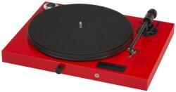 Pro-Ject JukeBox E + OM5e red - Gramofon cu preamplificator phono, receptor Bluetooth și amplificator integrat