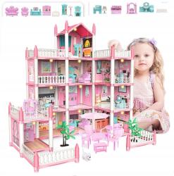  Villa Szerepjáték Játék Szett, Álmodozó Babaház Diy (Zamek Princess Villa)